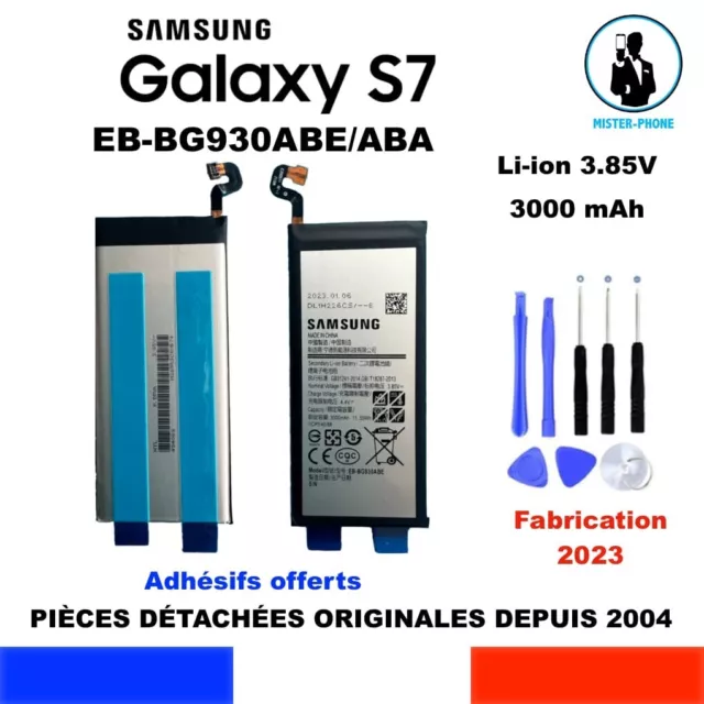 BATTERIE ORIGINE SAMSUNG GALAXY S7 S 7 EB-BG930ABE 3000mAh FABRICATION 2023 OEM