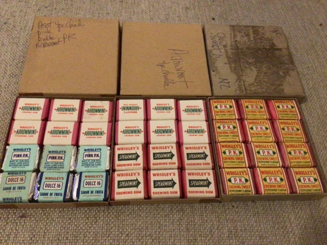 36 Vintage Packs Wrigleys 4 Piece Chicle Packs