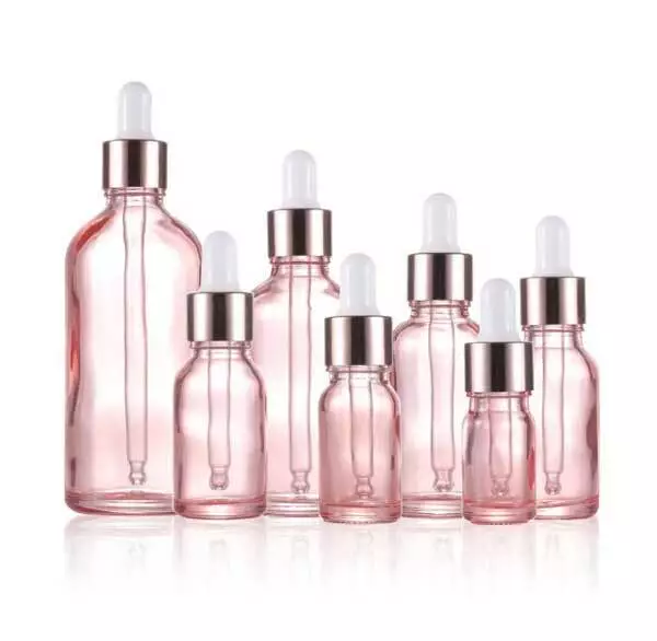 Pretty Pink: 5ml - 100ml Glass Dropper Bottles for Essential Oil Perfume Pipette