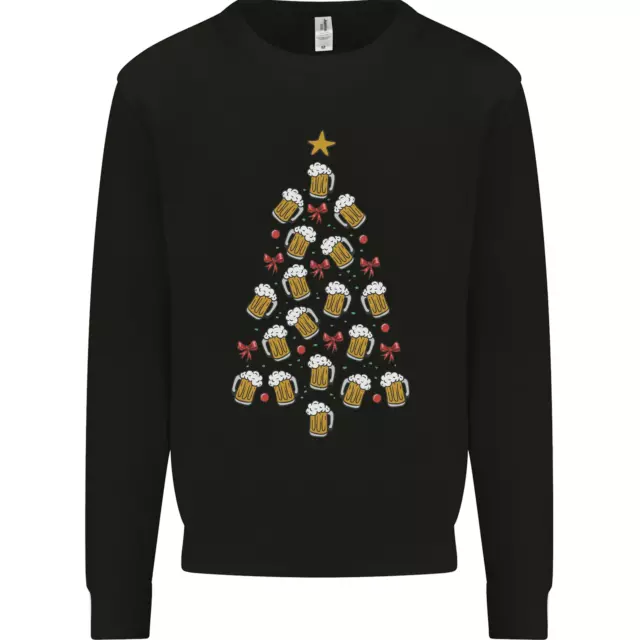 Birra Albero di Natale Uomo Felpa Maglione