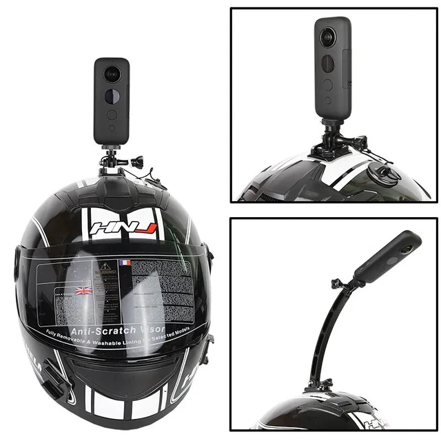 Motorcycle Helmet Top Mount Holder Aluminium Alloy For Insta360 One X X2 X3 Rs R