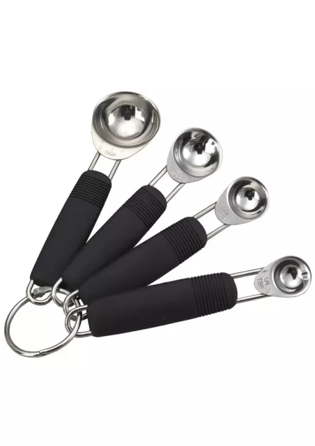 MasterClass Deluxe Stainless Steel 4 Piece Measuring Spoon Set