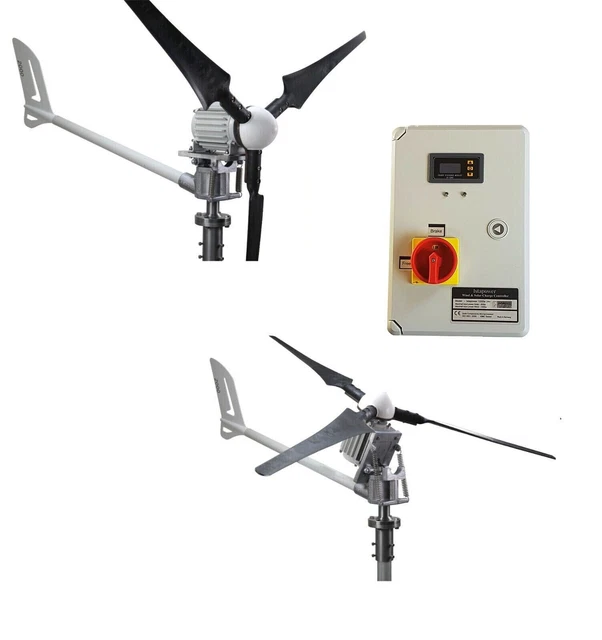 Set i-1500W 24V Windsafe éolienne + régulateur de charge hybride 600W SOLAR