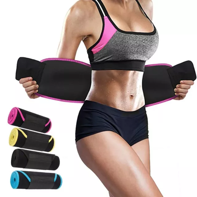 Gym Waist Trainer Sauna Sweat Belt Tummy Control Girdle Slimming Body Shaper