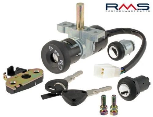 Kit Completo Serrature Quadro Accensione Per Yamaha Aerox E MBK Nitro 50 – Modelli Fino Al 2003