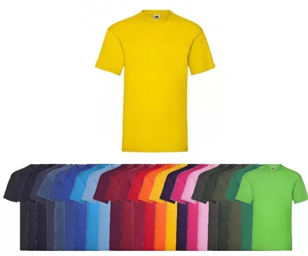 FRUIT OF THE LOOM T-shirt maglietta uomo  165 g 100% cotone