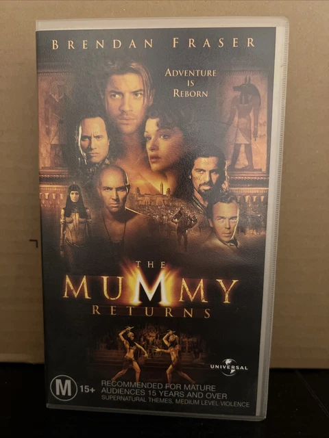 THE MUMMY RETURNS - VHS Video - Action Adventure Brendan Fraser B17 £12 ...