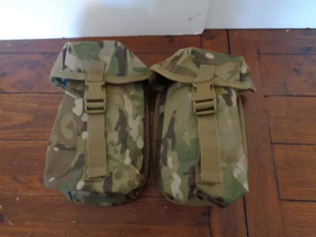 2 x kombat uk plce utility pouch mtp multicam