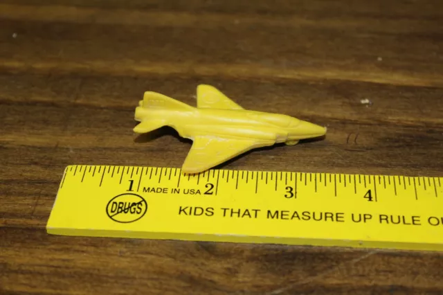 Vintage Matchbox Lesney Rubber Eraser Yellow Jet Fighter