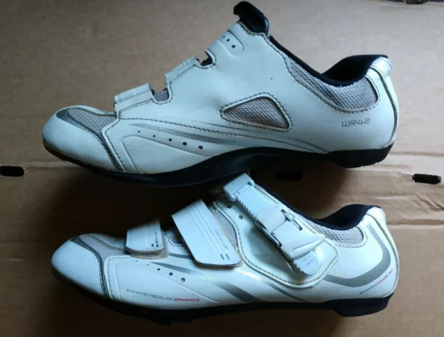 Shimano Damen Rennrad MTB Schuhe 39 25cm Radschuhe Mountainbike Roadbike Weiß