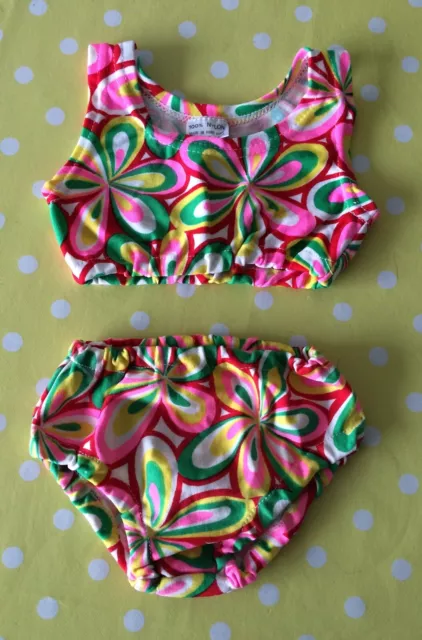 Costume da bagno bikini originale vintage anni '60 bikini RARO Nuovo Oldstock TV Costume da bagno bikini originale vintage anni '60 bikini RARO Nuovo Oldstock TV