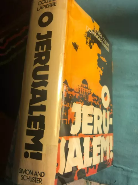 RARE! O Jerusalem by Collins and lapierre (1972, Hardcover) BCE FINE HC w/JACKET