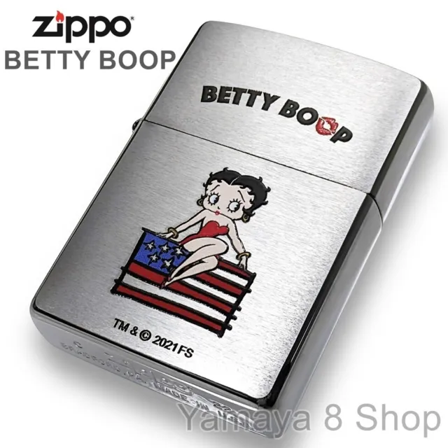 Brand New ZIPPO Betty Boop American Flag Zippo Lighter