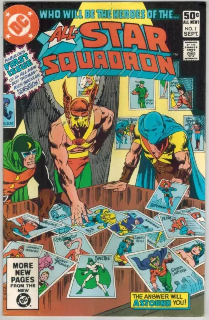 All Star Squadron 1  JSA Justice Society  Dr. Fate!  Hawkman!  VF 1981 DC Comic
