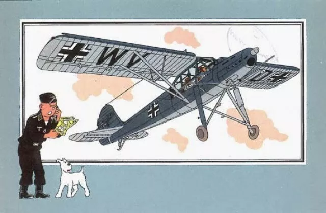 Tim und Struppi Luftfahrt 39 45 Scheck 20 Siehe Wissen Fieseler ""Storch"" 1939 Deutschland