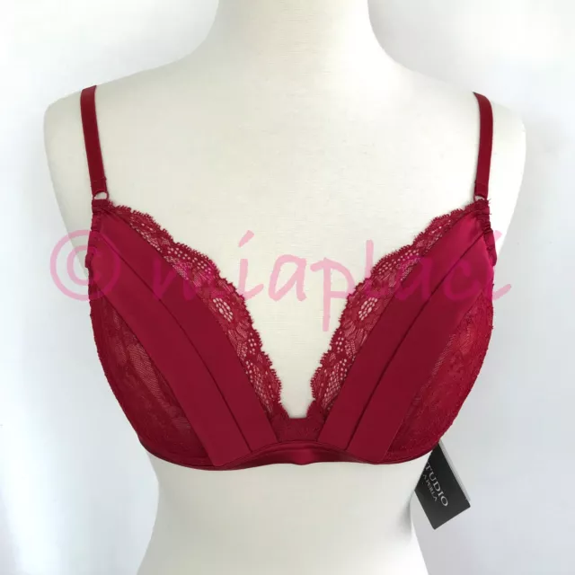 NWT Studio La Perla Lipstick Fever Underwire Bra #905480 Red 34C