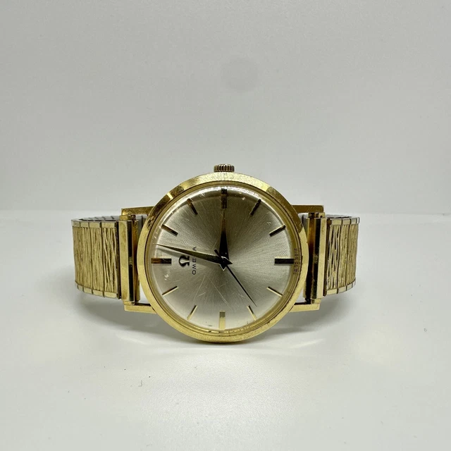 Omega 14k Vintage Watch With Speidel USA Wristband