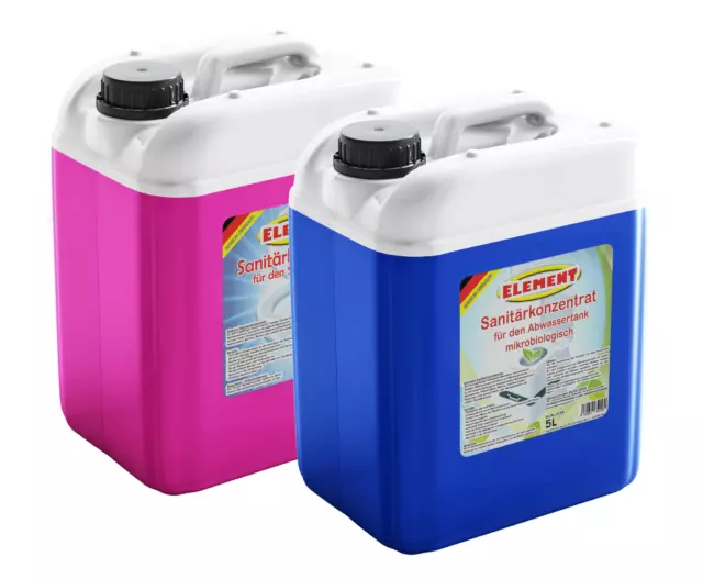 Sanitärflüssigkeit Set 2x5Liter Sanitärkonzentrat Campingtoilette Chemietoilette