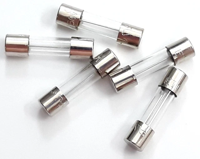 SET OF 5 EACH T 2.5AH 250V P T2.5AH 2.5A SLOW BLOW CERAMIC LF LITTELFUSE FUSES