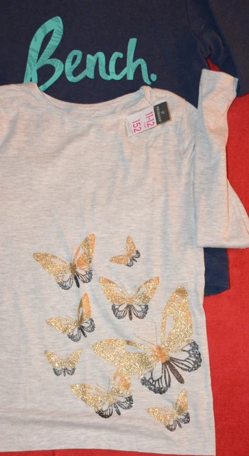 GIRLS CLOTHES BUNDLE  JUMPER LEGGINGS TOPS SHIRT TSHIRT AGE: 11-12 YEARS 8 iTEMS 8
