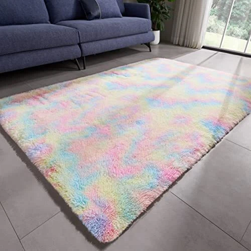 Ahlulu Cozy Soft Area Rugs Indoor 6'X9' Fluffy Rugs for Living Room Bedroom S...