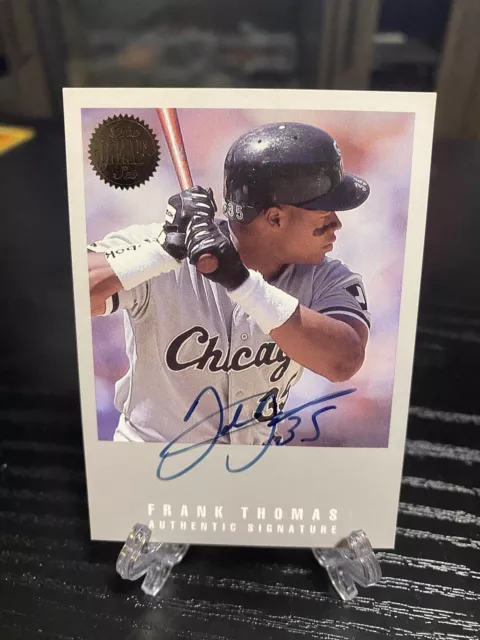 1993 Leaf Frank Thomas Authentic Signature Chicago White Sox Card