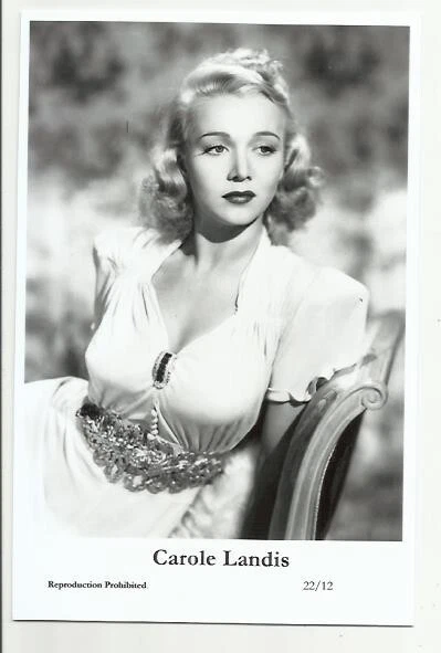 (Bx22) Carole Landis Swiftsure Photo Postcard (22/12) Filmstar Pin Up Glamor