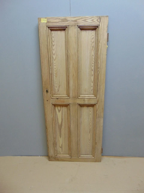 Pine Wooden Victorian Alcove Cupboard Door ref 103D