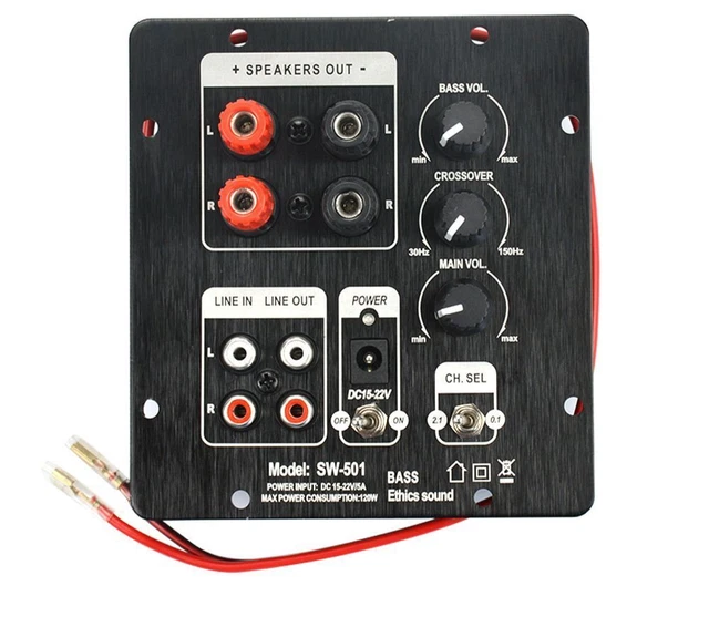 Digital Subwoofer Controller Integrated Amplifier Home Sound System 2 Channel
