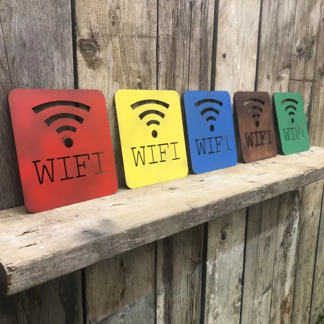 Metal Wifi Sign , Home & Garden Decor , Unique Gift , UK Made & Fast Delivery