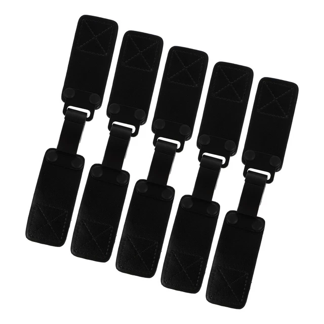 5 Pairs Metal Buckle Pu Clips Sew Clasp Coat Closure Buttons