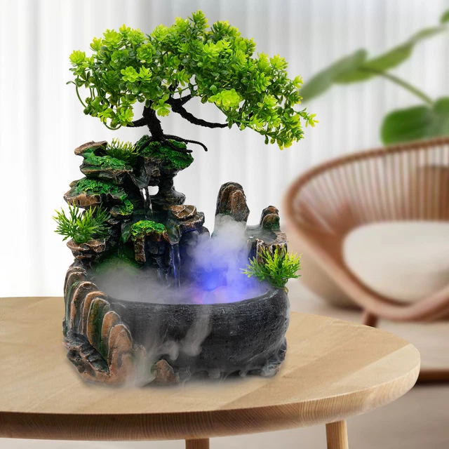 FENG SHUI GARDEN Ornament Fountain Indoor Water Feature LED Lights