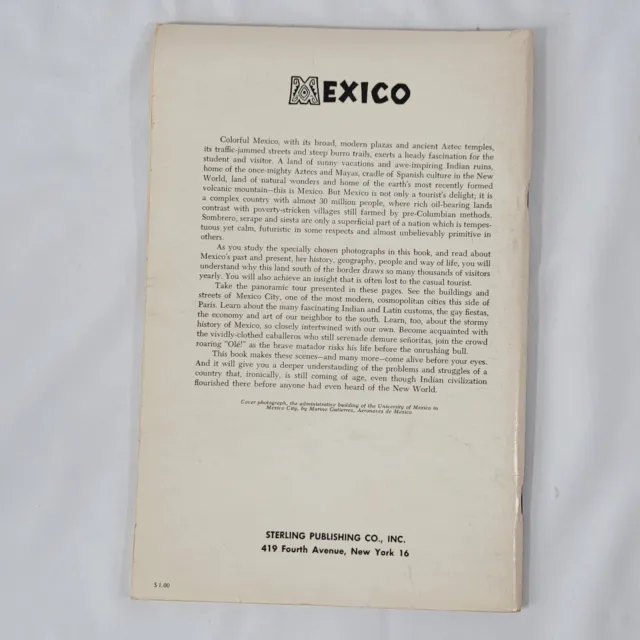 Mexico in Pictures - Visual Geography Series 1965 Revised Edition, Barbara Hall 2