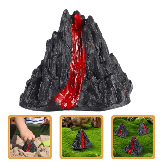12pcs Simulation Volcano Ornaments Volcano Models Toys Artificial Volcano
