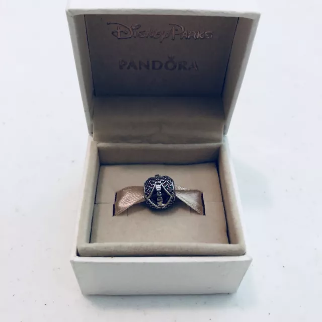 Pandora Disney Parks Minnie Mouse Bow Holiday Christmas Charm Sterling Silver