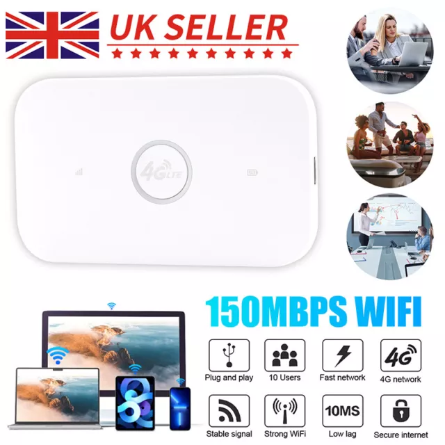 Portable 4G/5G LTE Wireless WiFi Router Mobile Broadband MIFI LCD Hotspot