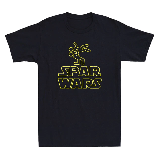 Spar Wars Wrestling Judo Martial Arts Taekwondo Karate Vintage Men's T-Shirt Tee