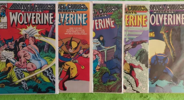 MARVEL COMICS PRESENTS  LOT of 5 Wolverine HI GRADE (4-8)