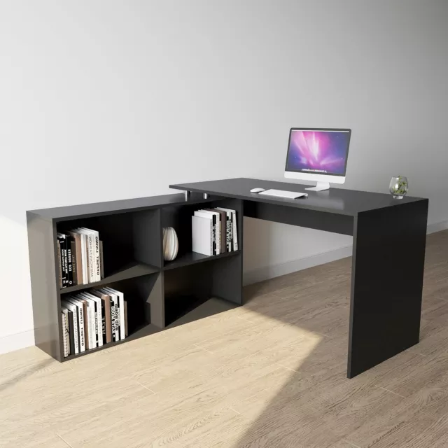 Westwood L-förmiger Eckcomputer Schreibtisch PC Tisch Zuhause Arbeit Büro Studie CD12 2