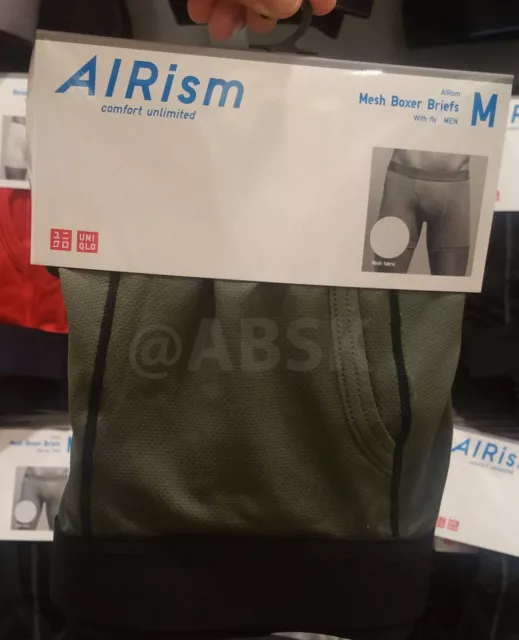 UNIQLO AIRISM ULTRA Seamless Boxer Briefs Closed Front 3 Colors