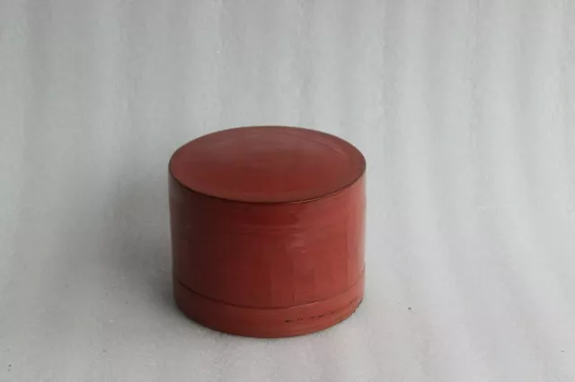 80-100 yrs old Vintage Burmese Box Cane Wood Betel Nut Jewelry Container BS-28
