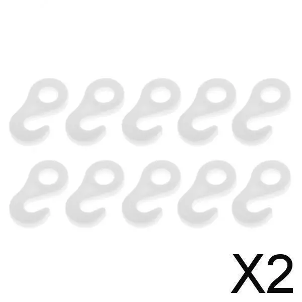 2X 10 Pièces / Ensemble Crochet De Fixation Pour Tente Auvent Attache Corde