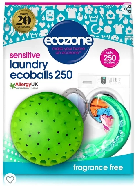 Ecozone Ecoballs Sensitive, Eco Pod Lavaggio Riutilizzabili per Lavatrici