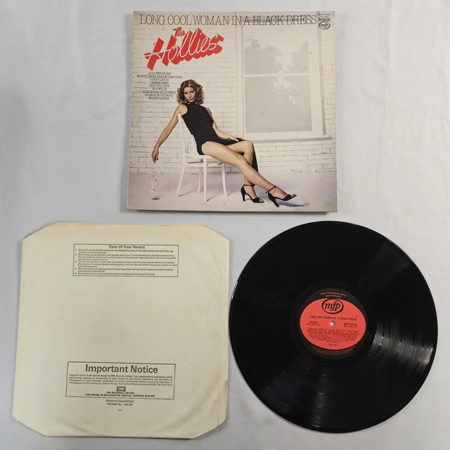 THE HOLLIES LONG Cool Woman In A Black Dress LP Record Album 1971 England  READ EUR 26,00 - PicClick ES