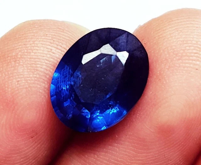 Forme Ovale Naturel Topaze Bleu Londres 5.50 CT Ggl Certifié Desseré Gemme
