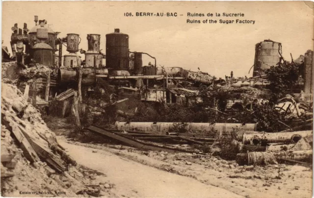 CPA AK Militaire BERRY-au-BAC - Ruines de la Sucrerie (362415)