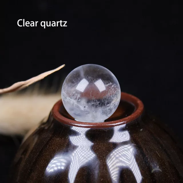 20MM Natural Crystal Sphere Round Ball Gemstone Healing Globe Chakra Palm Stone