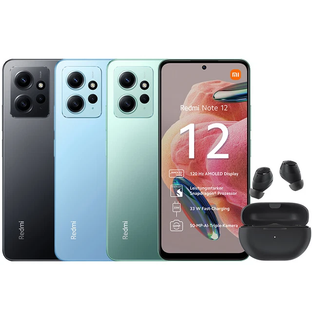 Xiaomi Redmi Note 12 Smartphone 4GB 128GB 6,67 Zoll AMOLED Handy NFC 5000mAh