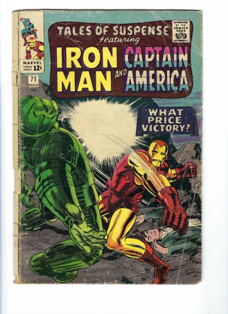 Tales of Suspense #71 Marvel Comics Nov. 1965-- Iron Man Captain America