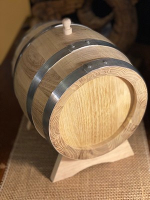 in pregiato Legno di Rovere Slavonia Botte da 6 Litri per Grappa nocino Cognac distillati 